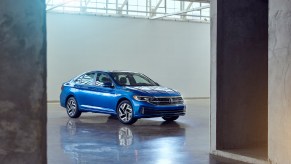 The front view of the 2022 Volkswagen Jetta