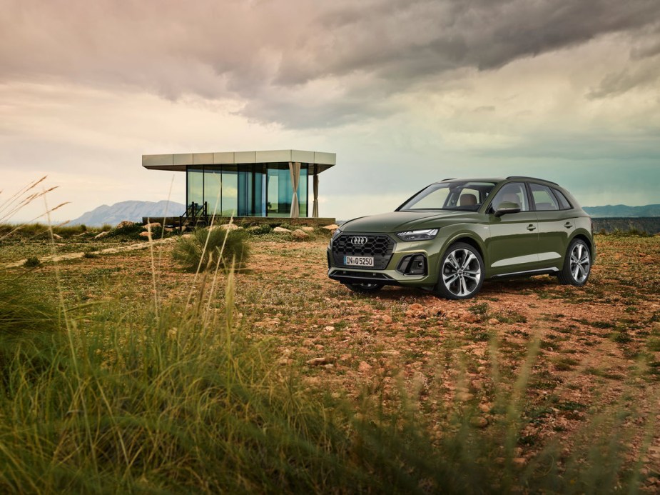 2023 Audi Q5 in green in a field