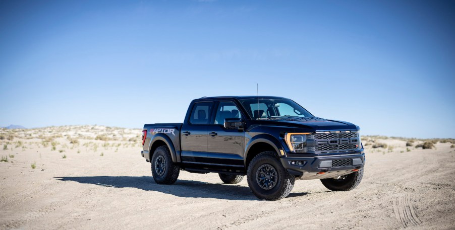 Promo photo of a black Ford Raptor