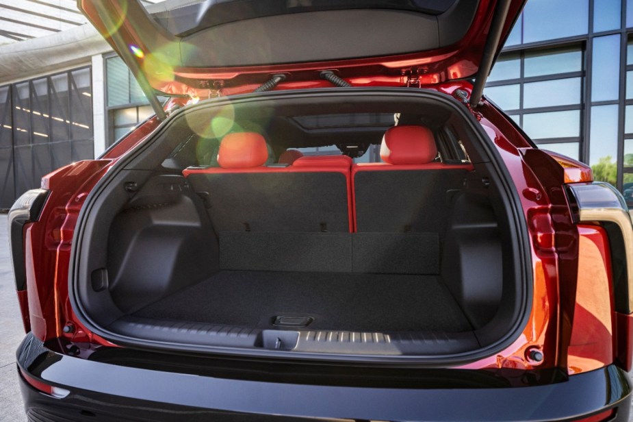 the cargo area of the 2024 Blazer EV