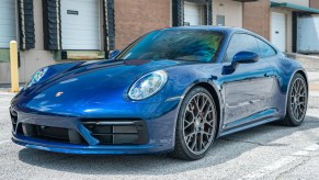 2022 Porsche 911 Carrera 4S parked in parking lot for Cars and Bids photo shoot