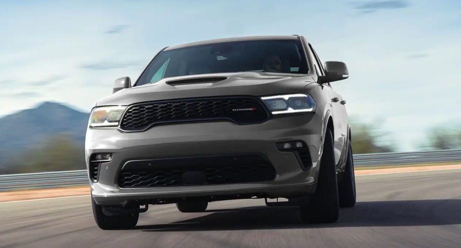 A gray 2022 Dodge Durango R/T. 