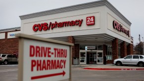 A CVS Caremark Store with drive-thru pharmacy