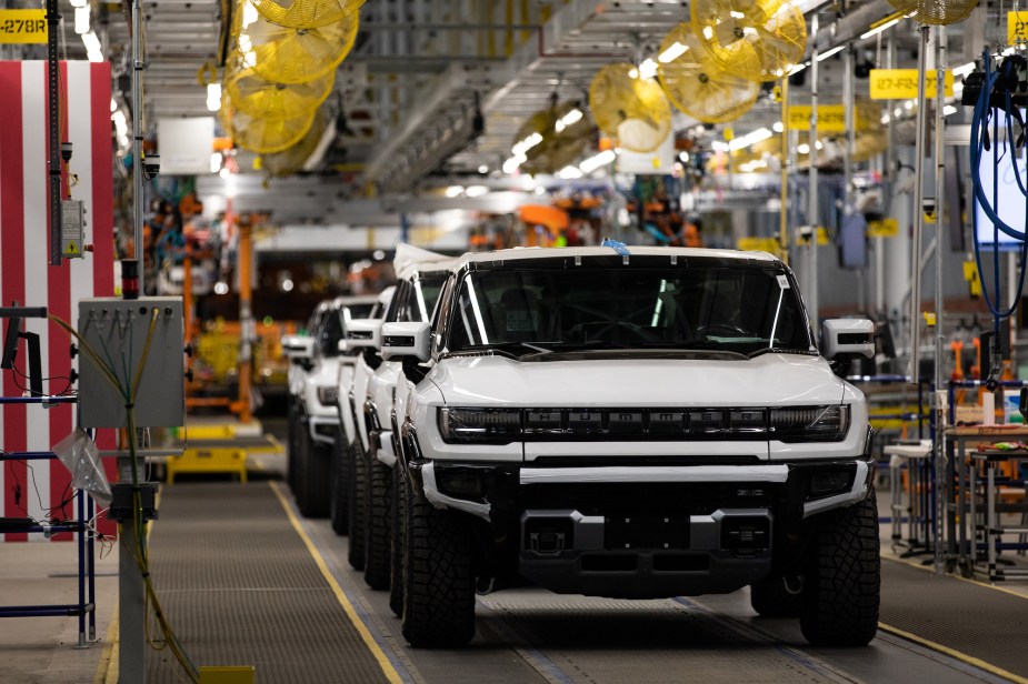 Hummer EV production line. 