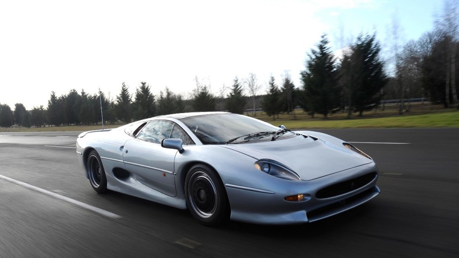 a jaguar xj220, a legendary supercar that offers you memorable performance