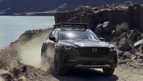 2023 MAzda CX-50 in the dirt