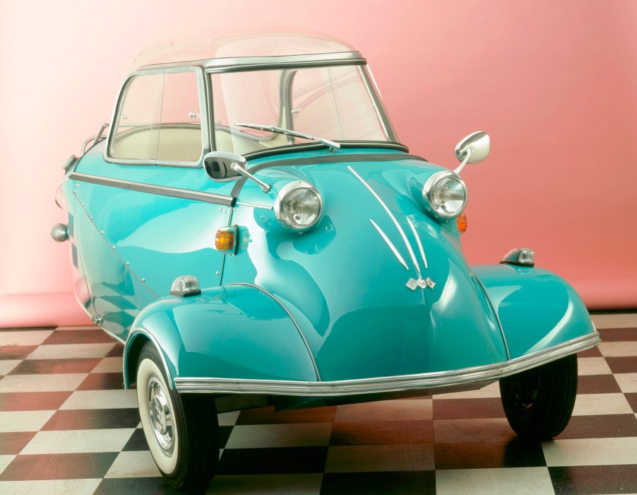 The weirdest car in Elvis' collection was the Messerschmitt KR200, here in teal.