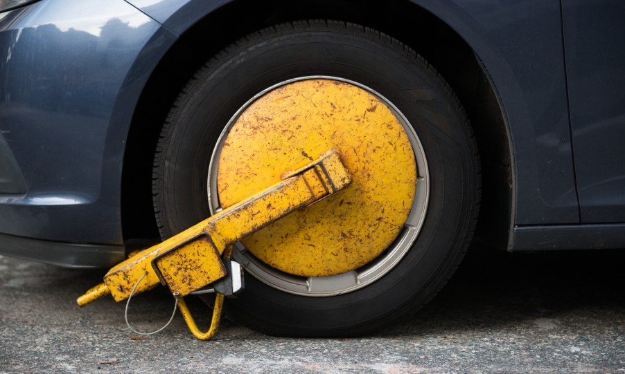 Parking Boot on a Car