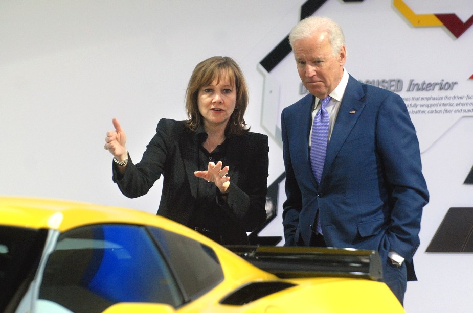 President Biden and Mary Barra