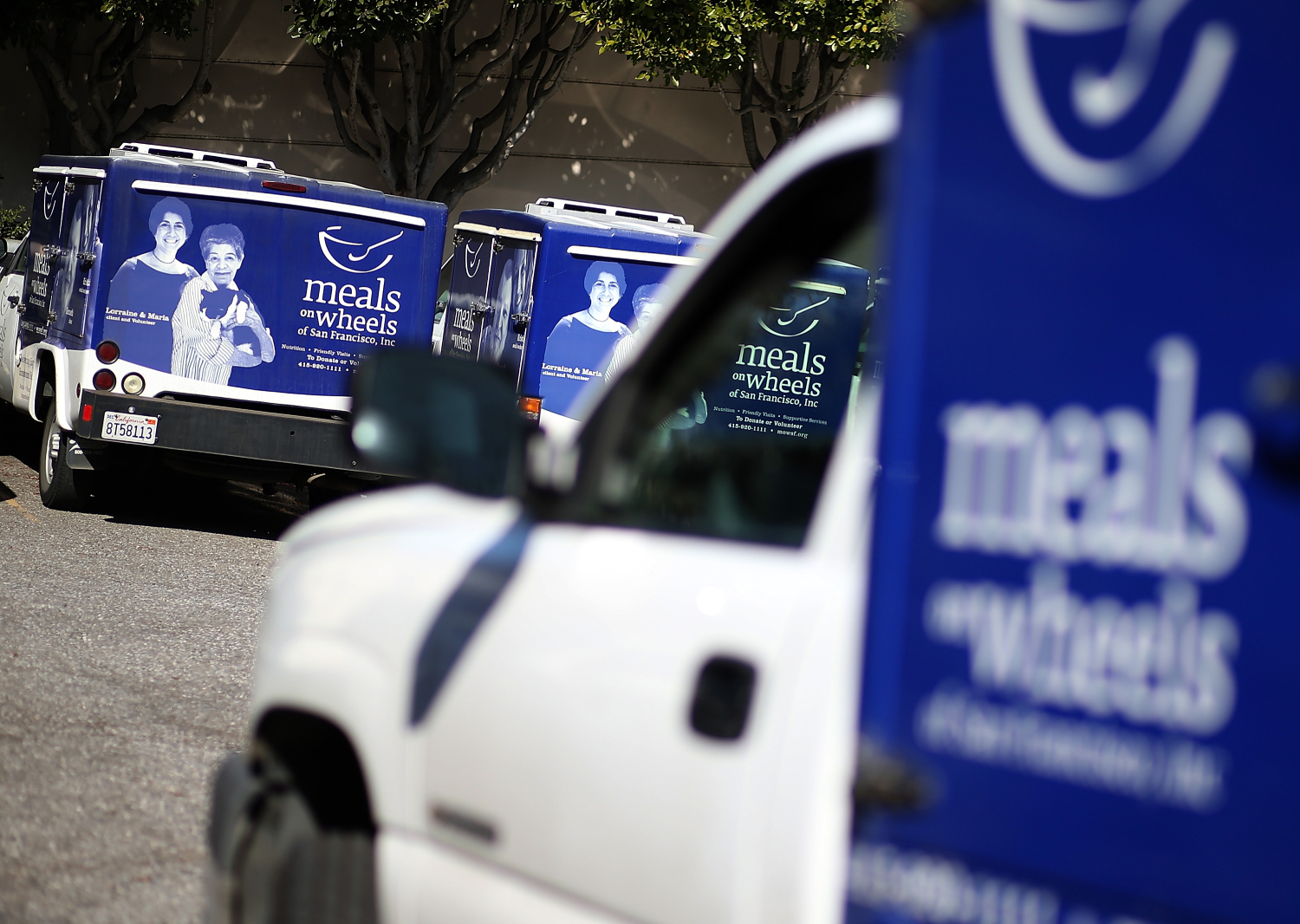 Tesla Todd does Meals on Wheels in his Tesla Model 3, who's trucks are pictured here