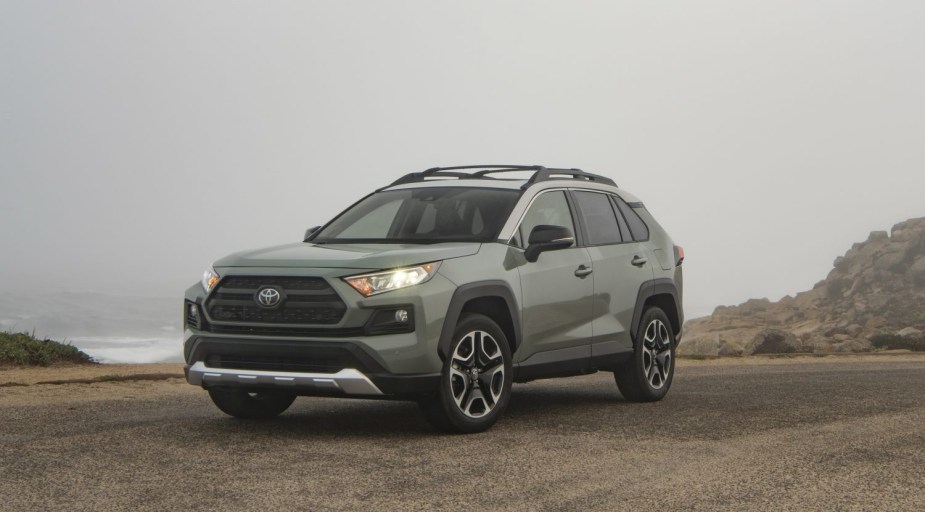 2021 Toyota RAV4 on a beach