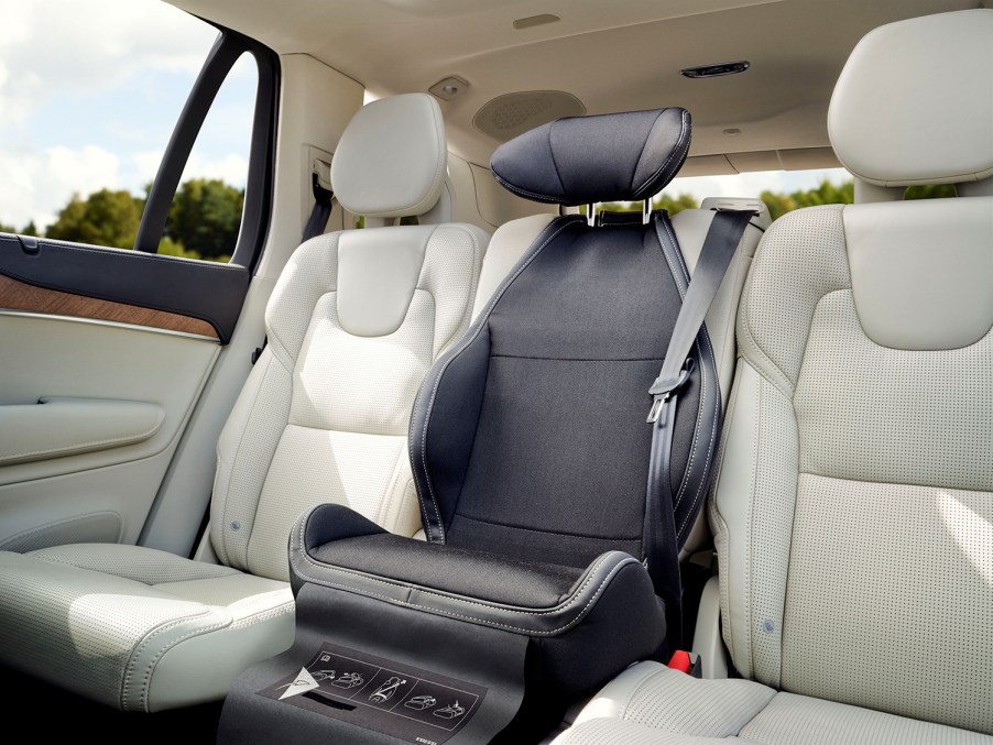 Volvo XC90 Integrated Booster Seat Built-In to middle of second row seats