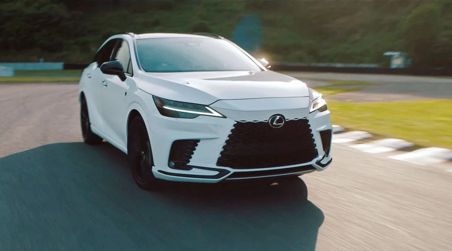 2023 Lexus RX at the racetrack