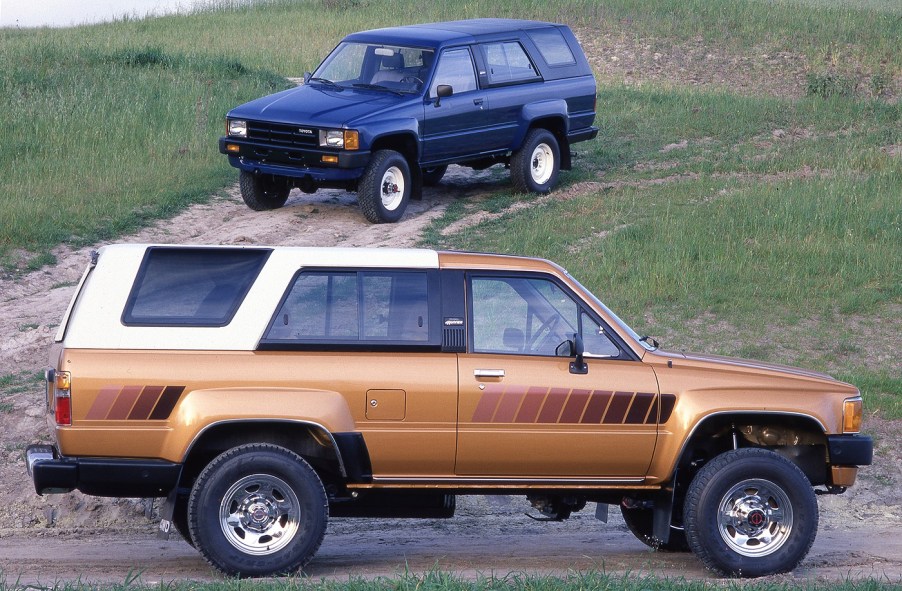 1984 Toyota 4Runner in gold and blue