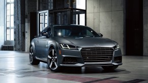 a gray 2020 audi tt, an impressive and sporty coupe with plenty of efficiency