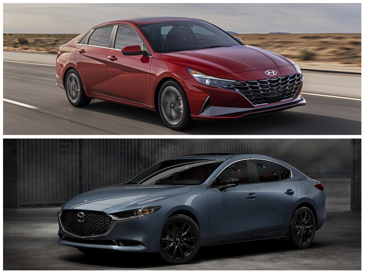 2022 Hyundai Elantra vs 2022 Mazda3