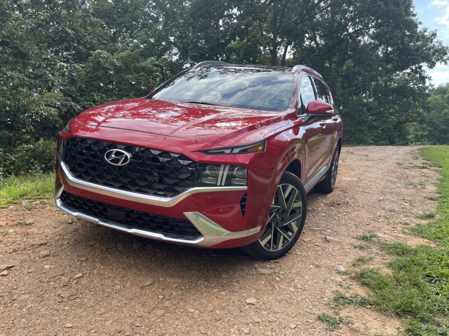 2022 Hyundai Santa Fe off-roading 