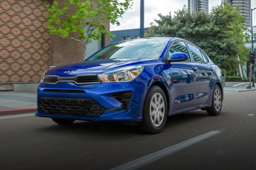 2022 Kia Rio in blue