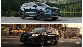 2022 Kia Sorento vs 2022 Subaru Ascent, midsize SUVs