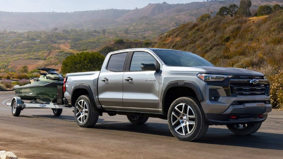 2023 Chevy Colorado Z71 Towing a Light Trailer