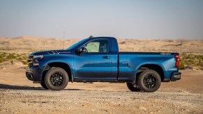 Blue 2023 Chevy Silverado 1500 with Regular Cab