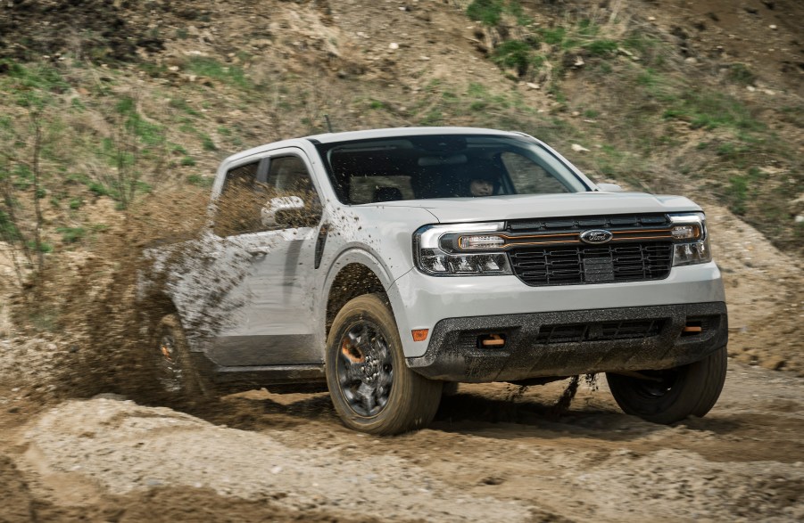 The 2023 Ford Maverick Tremor Off-Road package at work