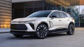 2024 Chevy Blazer EV White posed