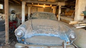 Aston Martin DB4 barn find still in the barn