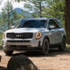 The Kia Telluride is one of the best SUVs to comfortably fit three car seats across