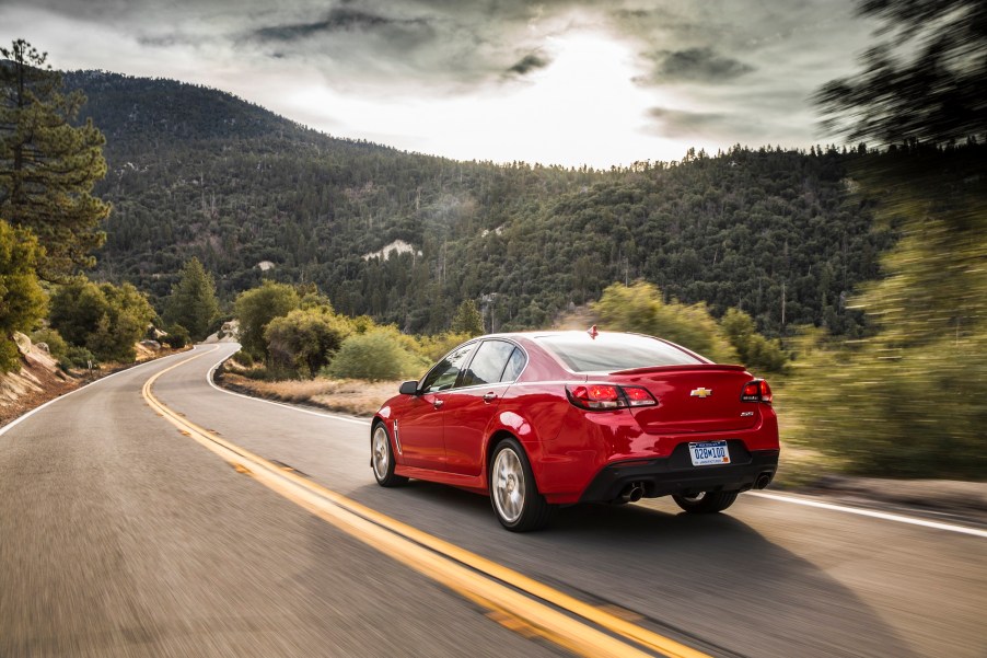 The Chevy SS is a V8-powered car that holds onto its value well.