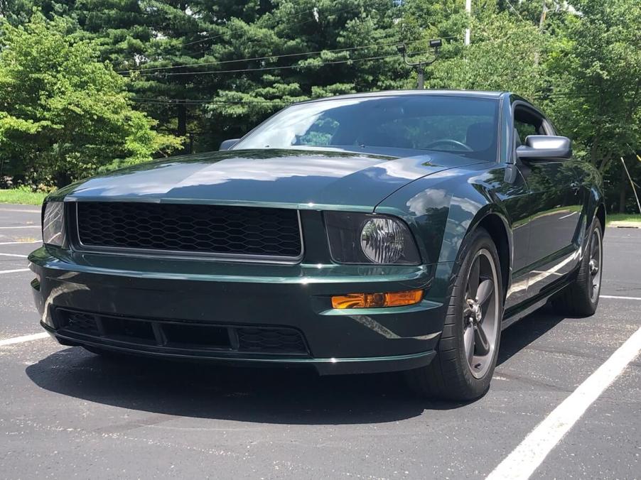 The 2008 Ford Mustang Bullitt is an S197 generation Bullitt homage car.