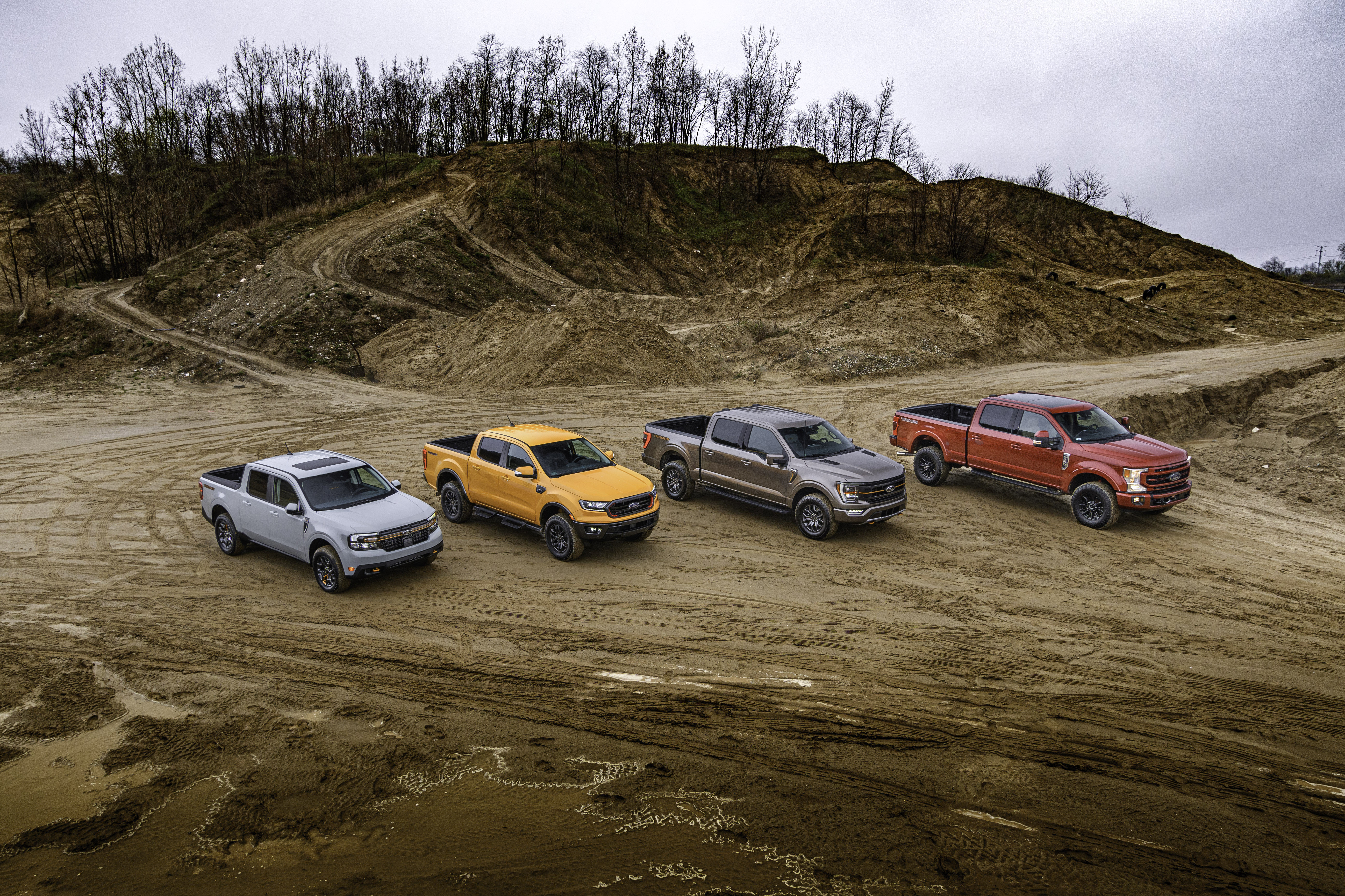 The 2023 Ford Maverick Tremor off-road pickup truck.