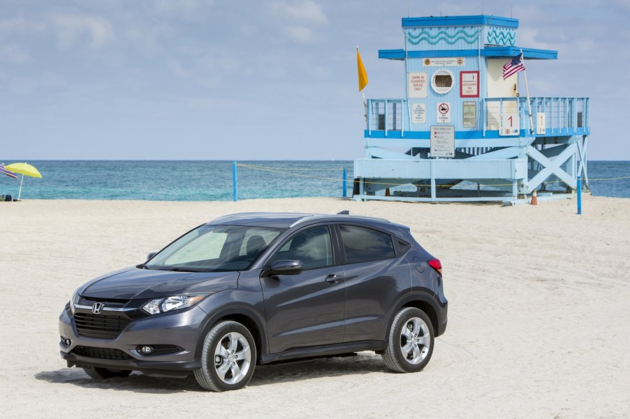 Fuel-efficient used compact SUV like the Honda HR-V photographed here