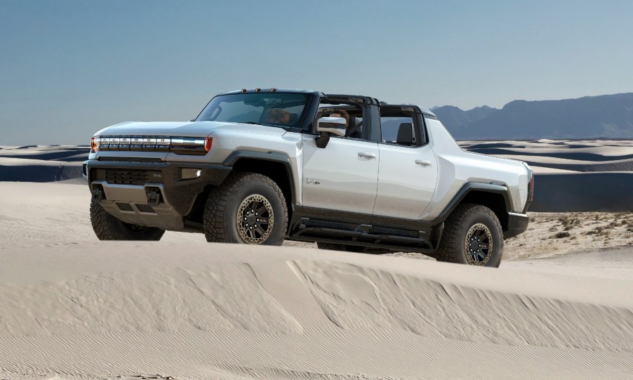 GMC Hummer EV in the Desert