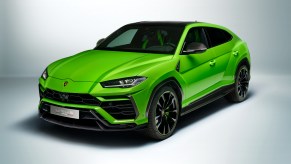 High horsepower luxury SUVs of 2022 and 2023 like this Lamborghini Urus