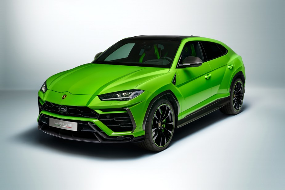 High horsepower luxury SUVs of 2022 and 2023 like this Lamborghini Urus