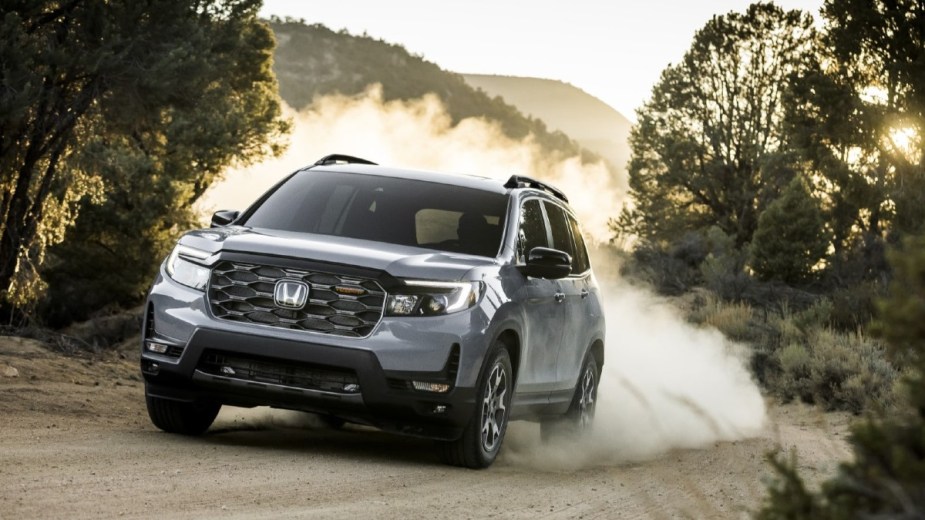 Honda Passport TrailSport on a dirt road