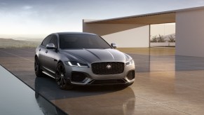 The Jaguar XF is luxurious and handsome, but not quick enough to outrun a Kia Stinger.