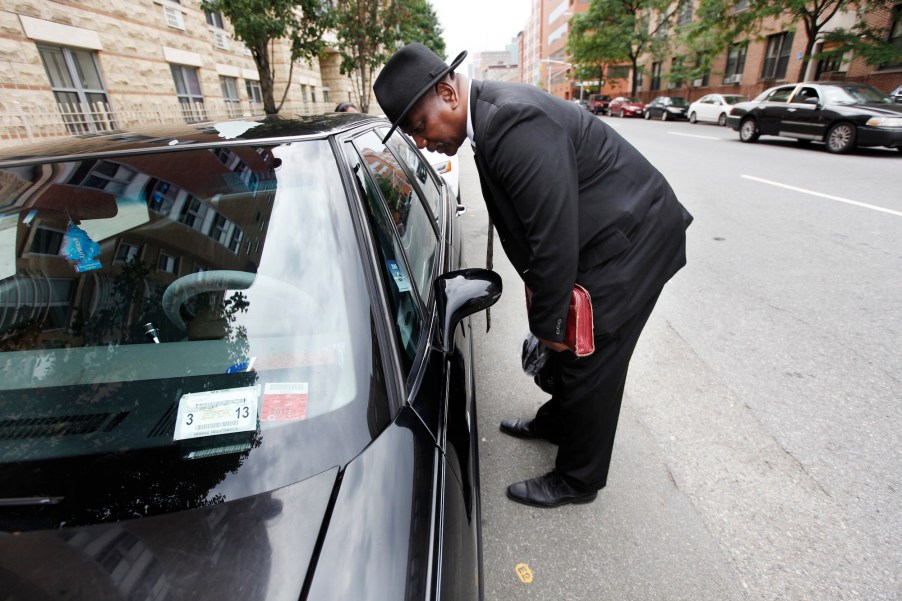 A man that locked his keys in the car.