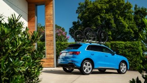 A blue 2019 Audi Q3