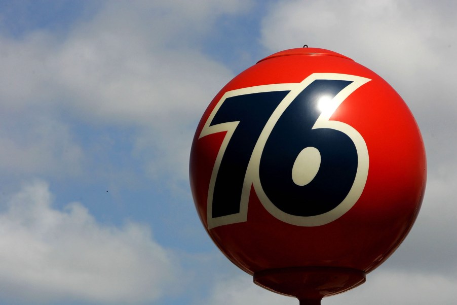 A Union 76 ball sign that started this car accessory trend.