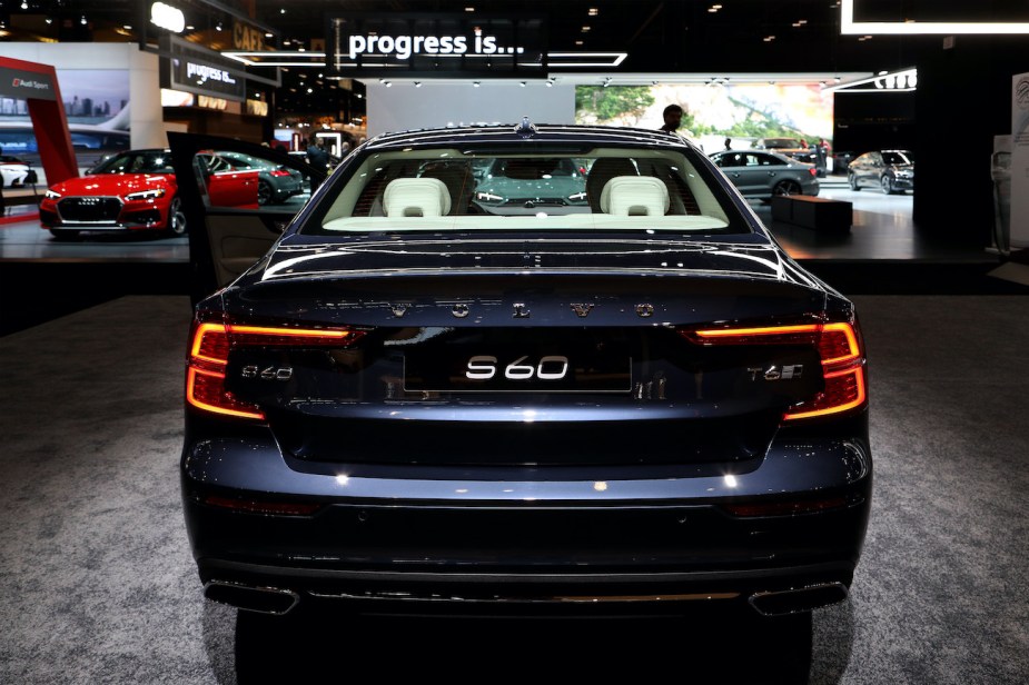 2019 Volvo S60 is on display at the Chicago Auto Show.