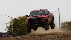 2021 Ram TRX jumping