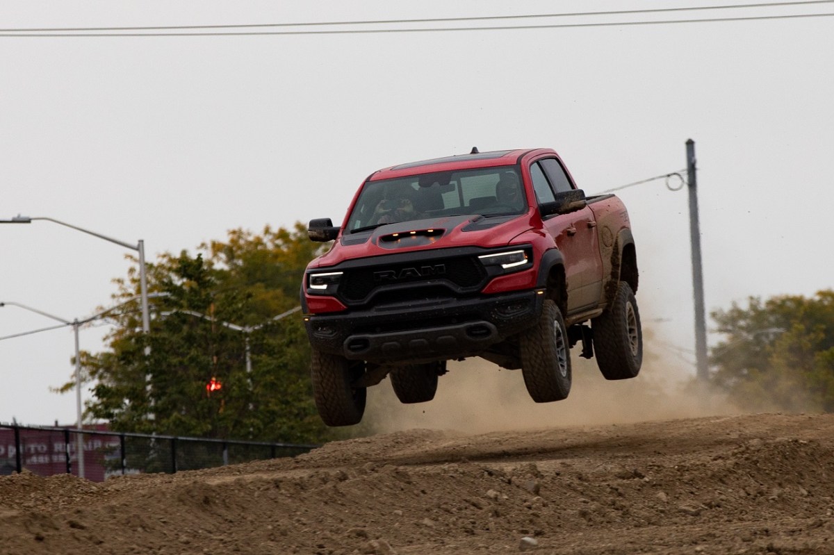 2021 Ram TRX jumping