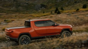 2022 Rivian R1T in the desert