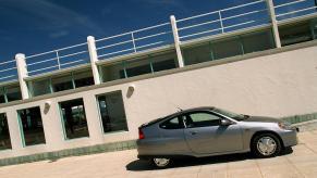 A side view of the 2001 Honda Insight.