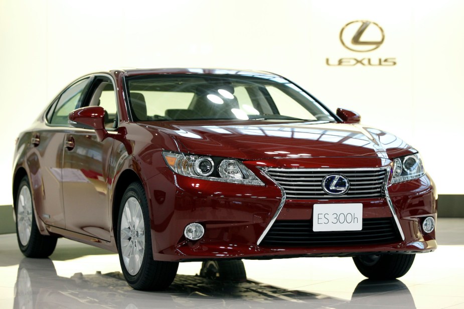 The 2014 Lexus ES on display.