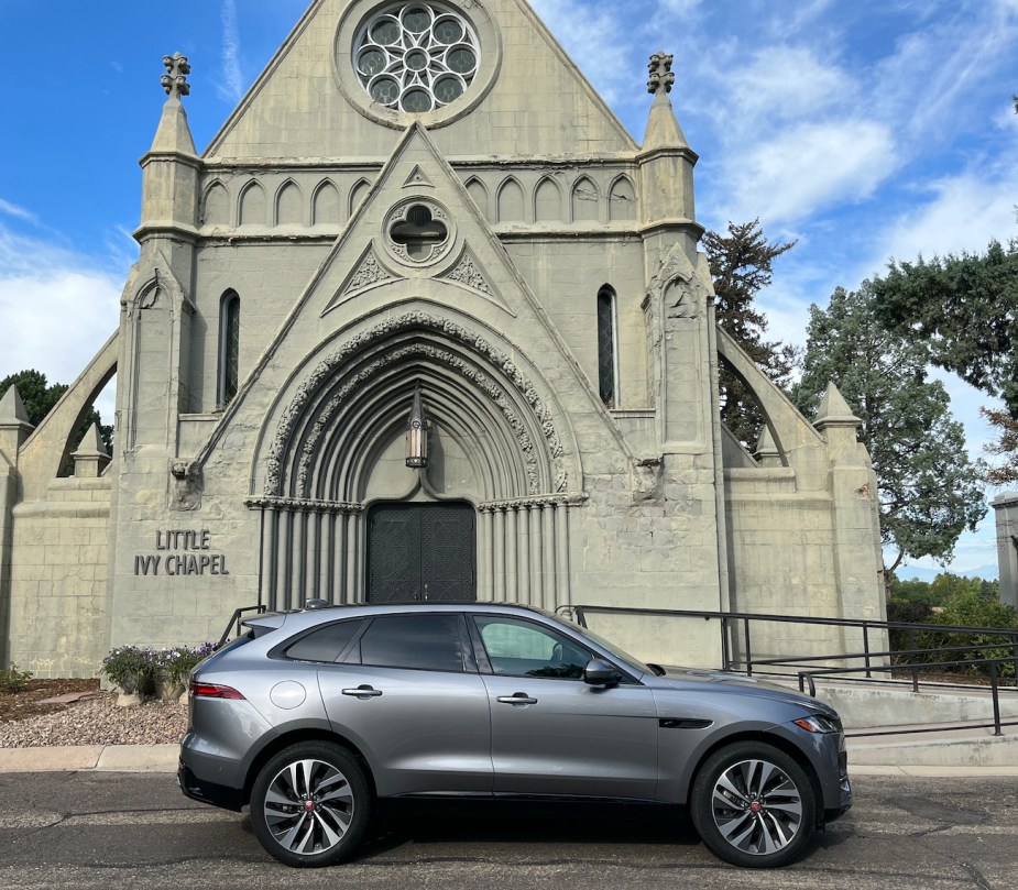 A side view of the F-Pace.