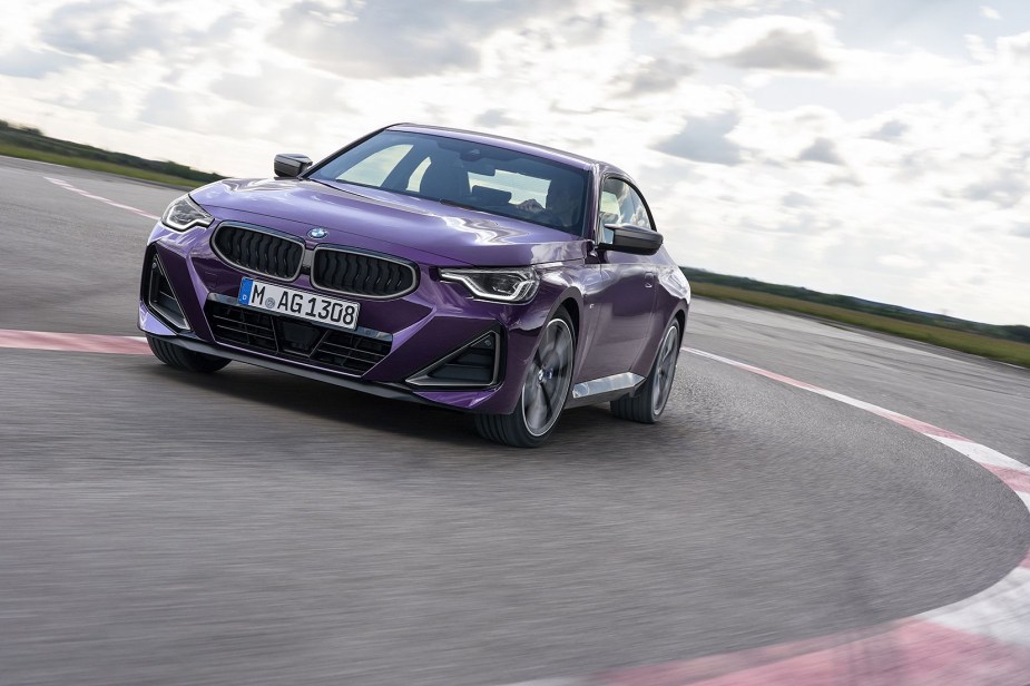 2022 BMW 230i on the track