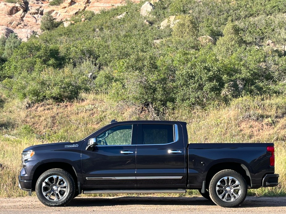 A side view of the 2022 Chevy Silverado